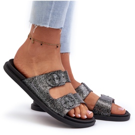 Tongs à paillettes pour femmes avec boucles 83530 Ipanema Follow Fem Noir le noir 9