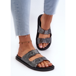 Tongs à paillettes pour femmes avec boucles 83530 Ipanema Follow Fem Noir le noir 7