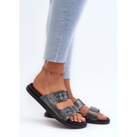 Tongs à paillettes pour femmes avec boucles 83530 Ipanema Follow Fem Noir le noir 5