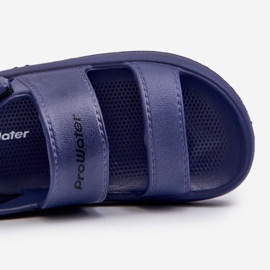 Sandales Légères en Mousse Velcro ProWater PRO-24-05-01K Bleu Marine 2