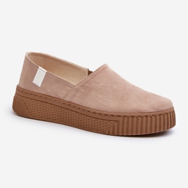 Big Star Baskets à plateforme pour femmes NN276007 Système de mousse à mémoire de forme Beige 1