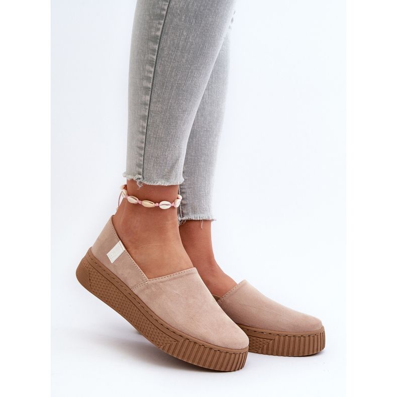 Big Star Baskets à plateforme pour femmes NN276007 Système de mousse à mémoire de forme Beige 2