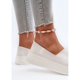 Big Star Baskets à plateforme pour femmes NN276006 Système de mousse à mémoire de forme Blanc blanche 5