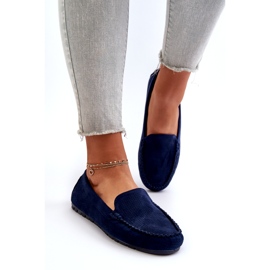 Evento Mocassins Femme Daim Bleu Marine Ranica 4