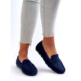 Evento Mocassins Femme Daim Bleu Marine Ranica 5