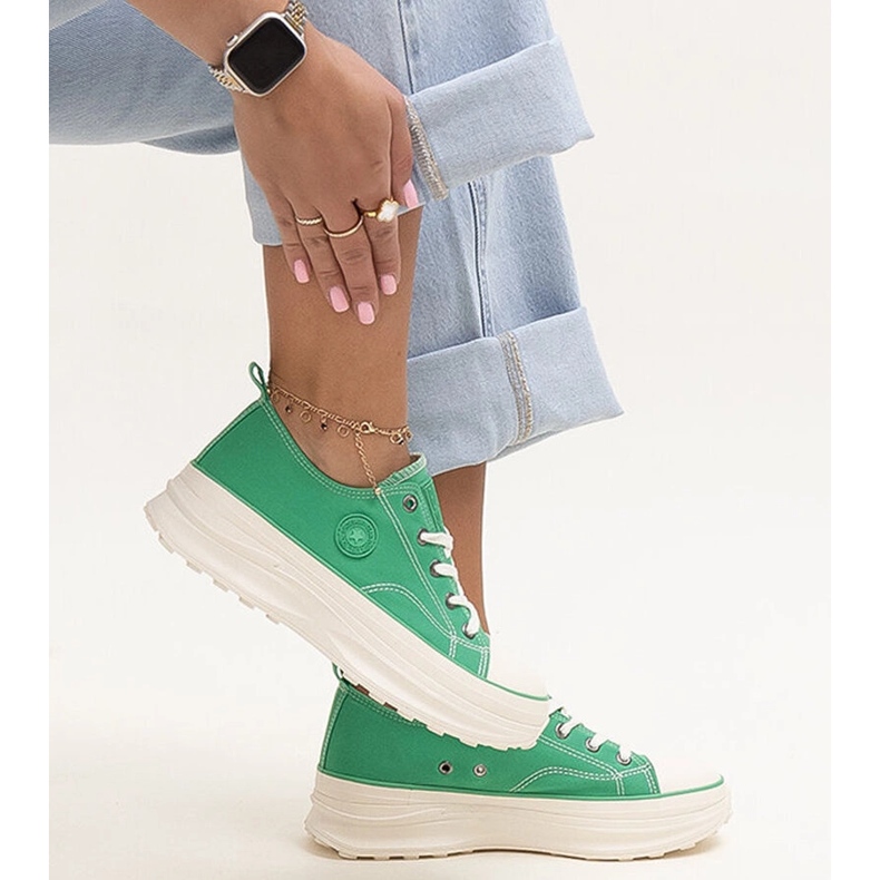 Baskets massives vertes Big Star NN274130 1