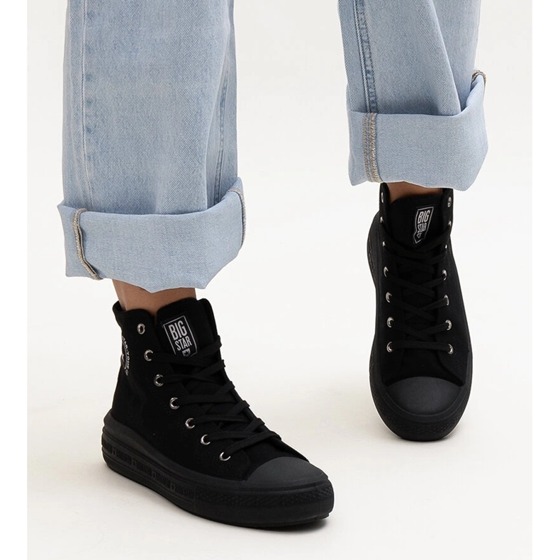 Baskets montantes noires Big Star LL274A182 le noir 1 Baskets montantes noires Big Star LL274A182 le noir 1