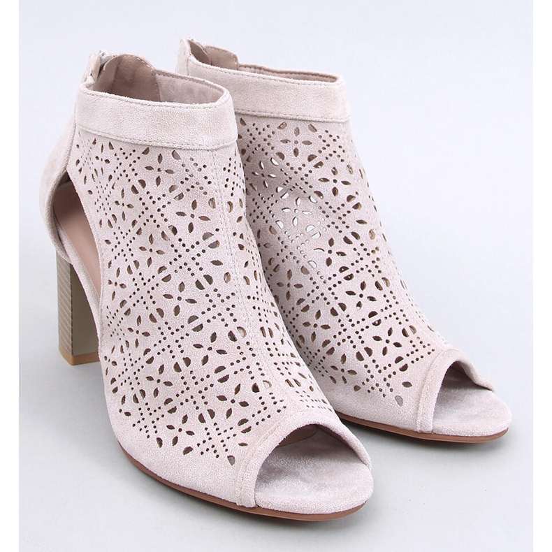 Bottines ouvertes Pierre Beige 1