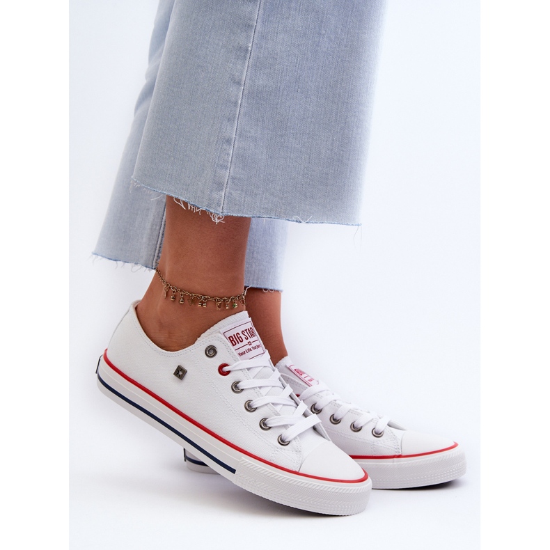 Baskets Big Star pour femmes NN274656 HI-POLY System Blanc blanche 2 Baskets Big Star pour femmes NN274656 HI-POLY System Blanc blanche 2