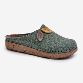 Inblu Chaussons Feutre Femme ED000013 Vert 1