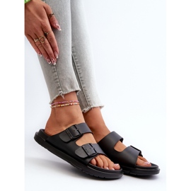 Tongs femme en mousse légère avec boucles Big Star NN274A750 Noir le noir 1