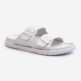 Tongs En Mousse Légère Pour Femme Avec Boucles Big Star NN274A751 Blanc 1
