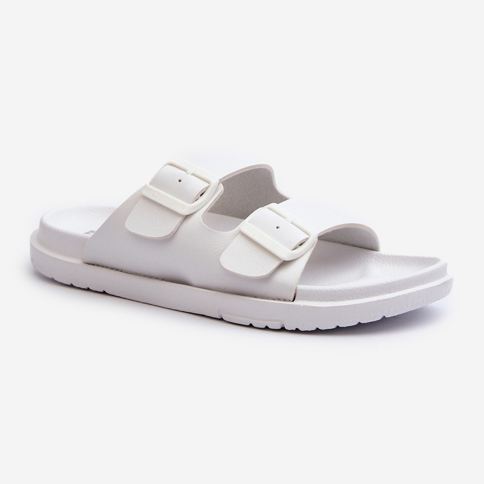 Tongs En Mousse Légère Pour Femme Avec Boucles Big Star NN274A751 Blanc 1
