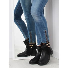 Bottes femme noires Y8567 noir 1