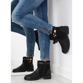 Bottes femme noires Y8567 noir 2