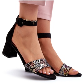 Sandales à Talons Hauts en Daim Maciejka 04141-48 Noir le noir 9