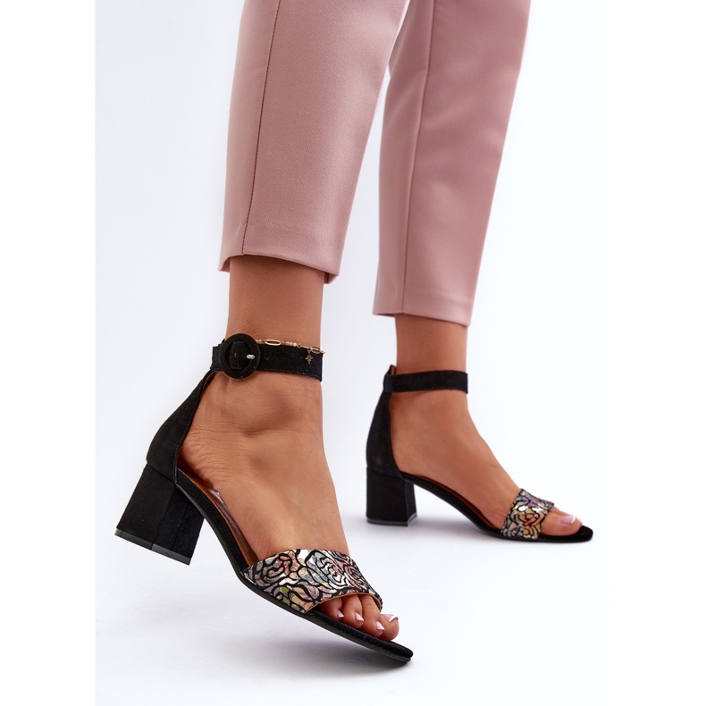 Sandales à Talons Hauts en Daim Maciejka 04141-48 Noir le noir 2