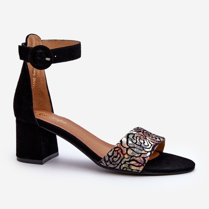 Sandales à Talons Hauts en Daim Maciejka 04141-48 Noir 1