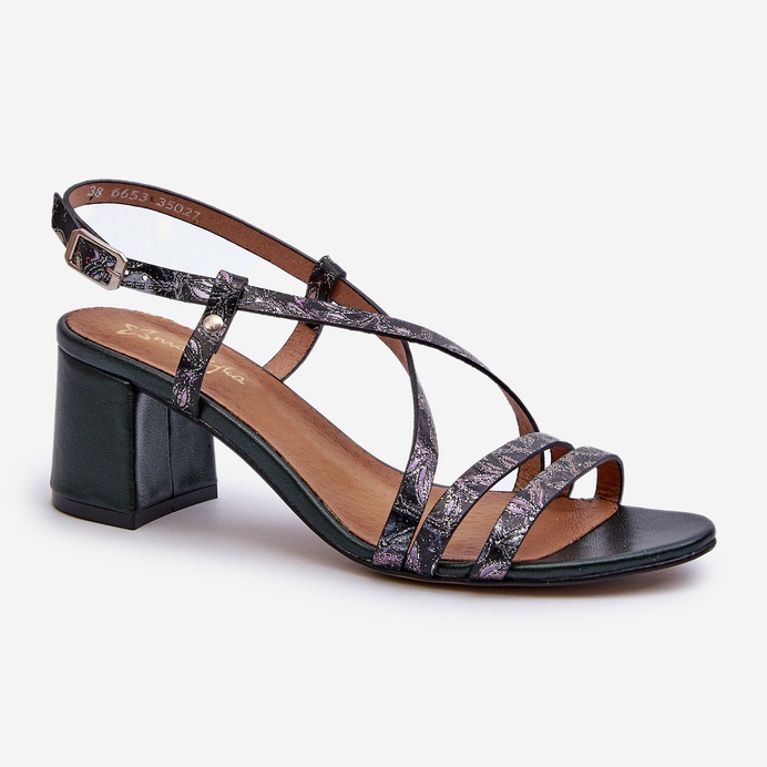 Sandales en Cuir à Petit Talon Maciejka 06653-09 Vert foncé 1