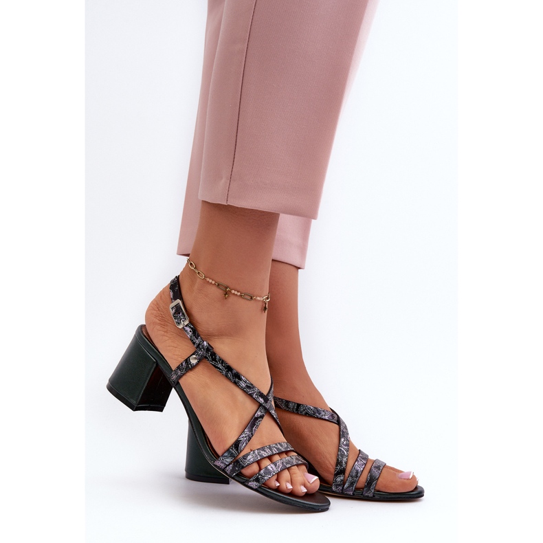 Sandales en Cuir à Petit Talon Maciejka 06653-09 Vert foncé 2