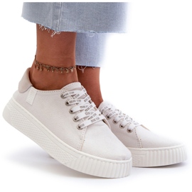 Baskets pour femmes avec système de mousse à mémoire de forme Big Star NN276001 blanc blanche 9
