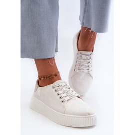 Baskets pour femmes avec système de mousse à mémoire de forme Big Star NN276001 blanc blanche 4