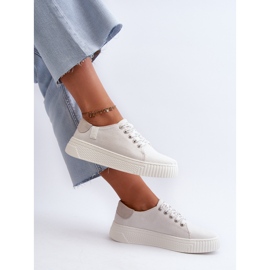 Baskets pour femmes avec système de mousse à mémoire de forme Big Star NN276001 blanc blanche 7