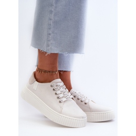 Baskets pour femmes avec système de mousse à mémoire de forme Big Star NN276001 blanc blanche 2