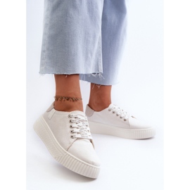 Baskets pour femmes avec système de mousse à mémoire de forme Big Star NN276001 blanc blanche 3