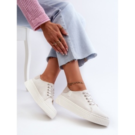 Baskets pour femmes avec système de mousse à mémoire de forme Big Star NN276001 blanc blanche 8