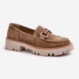S.Barski Mocassins en daim des femmes avec décoration d &amp; a tw117 olive vert 1