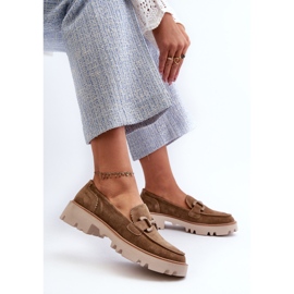 S.Barski Mocassins en daim des femmes avec décoration d &amp; a tw117 olive vert 6