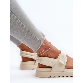 Sandales à plateforme Big Star pour femmes NN274751 Beige 1