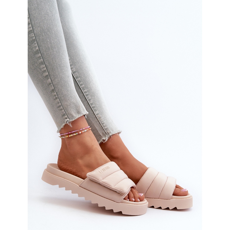 Tongs à plateforme pour femmes Big Star NN274773 Beige 1 Tongs à plateforme pour femmes Big Star NN274773 Beige 1