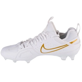 Chaussures de football Nike Huarache 9 Varsity Lax Fg FD0090-100 blanche 1