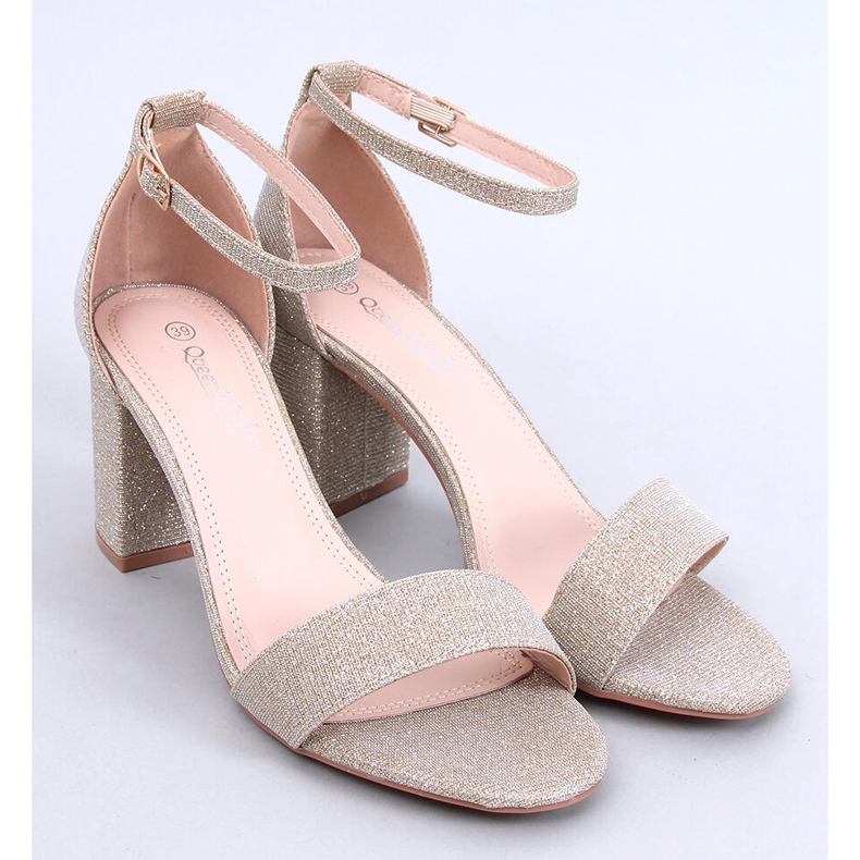 Sandales à talons irisées Yanas Gold doré 1