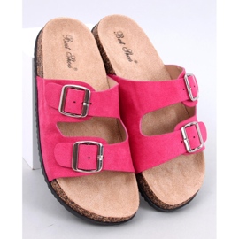 Ponses Chaussons en liège Fuchsia rose 1