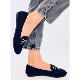 Marsoin Mocassins en daim noir le noir 4