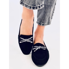 Marsoin Mocassins en daim noir le noir 2