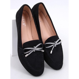 Marsoin Mocassins en daim noir le noir 1