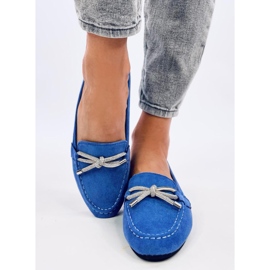 Marsoin Mocassins en daim bleu 2