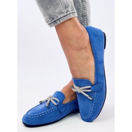Marsoin Mocassins en daim bleu 3