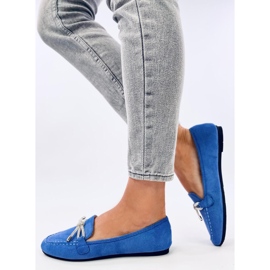 Marsoin Mocassins en daim bleu 4