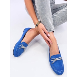 Marsoin Mocassins en daim bleu 5
