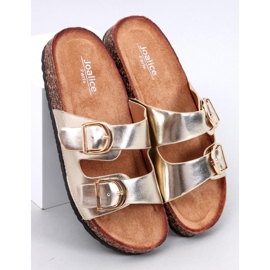 Scholki Byrd Chaussons en liège doré d'or 1