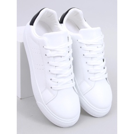 Baskets femme Minar noires blanc 1
