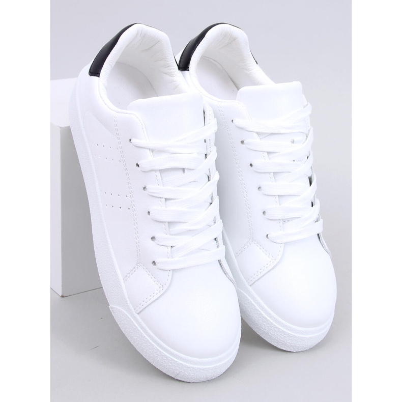 Baskets femme Minar noires blanc 1
