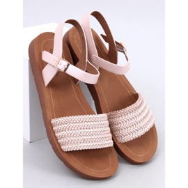 Salinon OFF-WHITE sandales style bohème beige 1