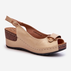 Sandales Compensées Légères Pour Femme Chaussures Confort Beige Efravia 1