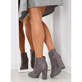 Bottes grises en daim gris TS03P gris 6